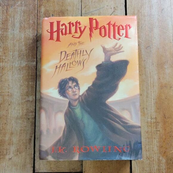 Harry Potter And The Deathly Hallows Book J K Rowling Hard Cover - Picture 1 of 13